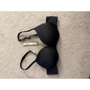 Skims Ultimate Push Up Plunge Bra Color ONYX Size 34A